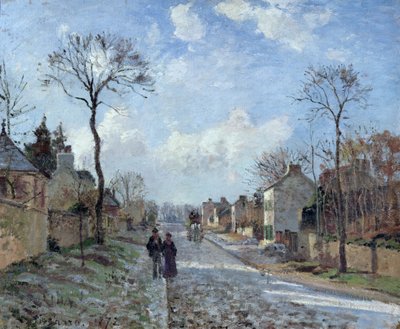 La Strada per Louveciennes, 1872 da Camille Jacob Pissarro